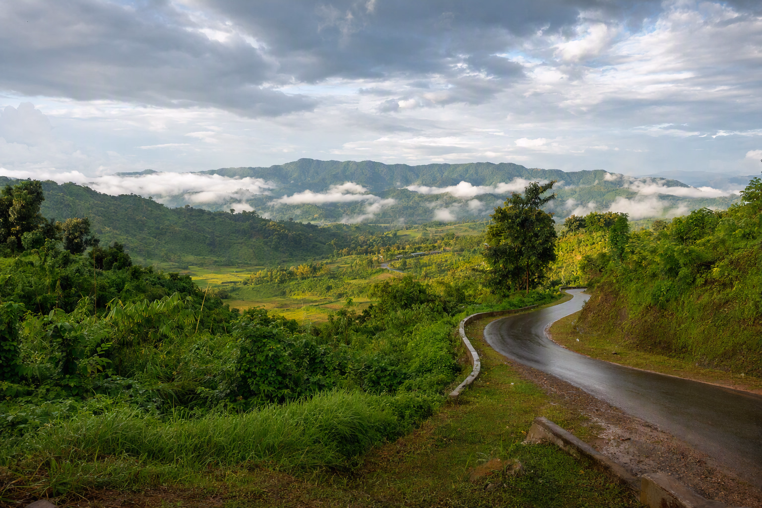 Editorial seasonal cloud and rain composition